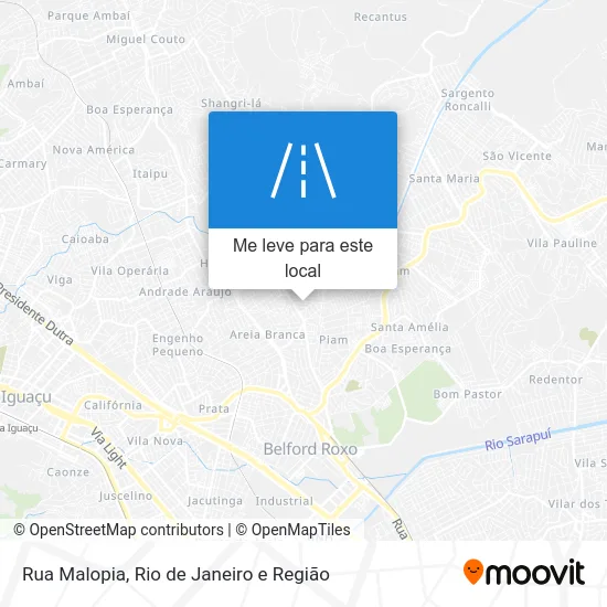 Rua Malopia mapa