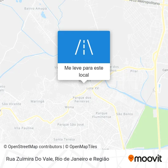Rua Zulmira Do Vale mapa