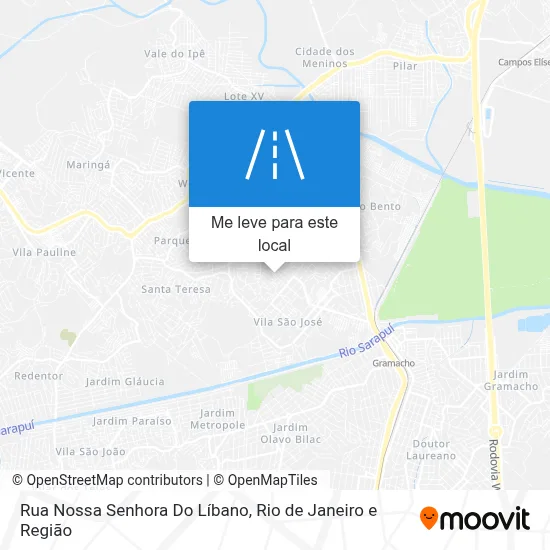 Rua Nossa Senhora Do Líbano mapa