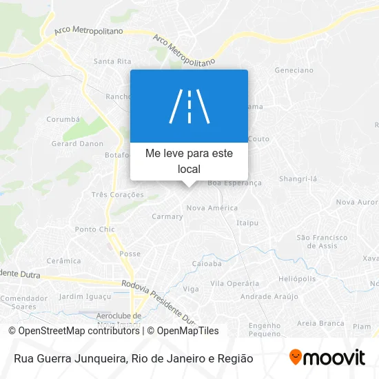 Rua Guerra Junqueira mapa