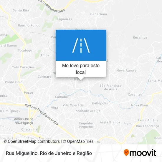 Rua Miguelino mapa