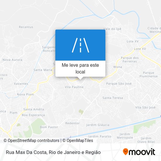 Rua Max Da Costa mapa