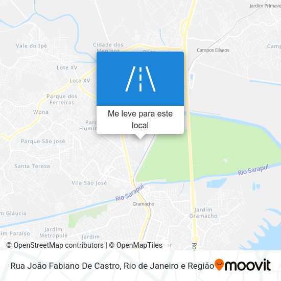 Rua Joāo Fabiano De Castro mapa