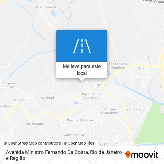 Avenida Ministro Fernando Da Costa mapa