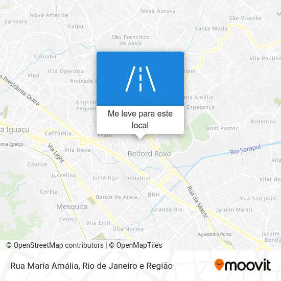 Rua Maria Amália mapa