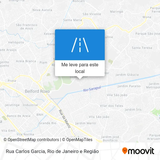 Rua Carlos Garcia mapa