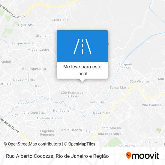 Rua Alberto Cocozza mapa
