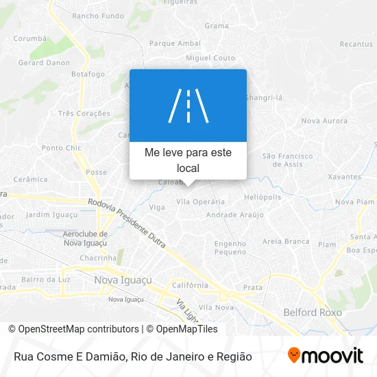 Rua Cosme E Damião mapa