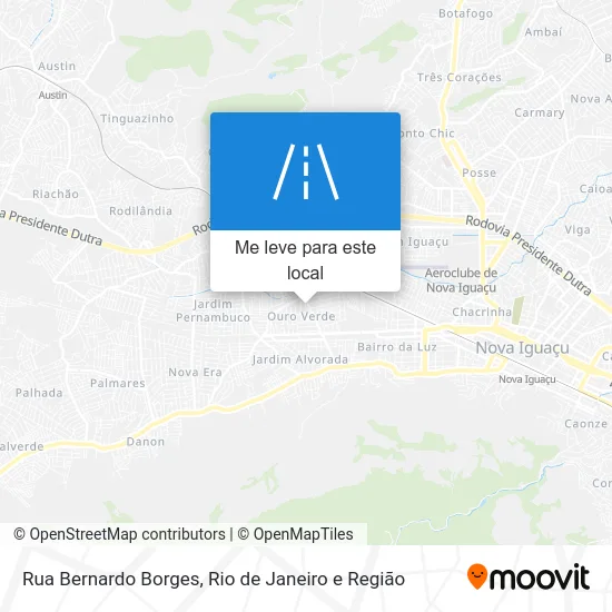 Rua Bernardo Borges mapa
