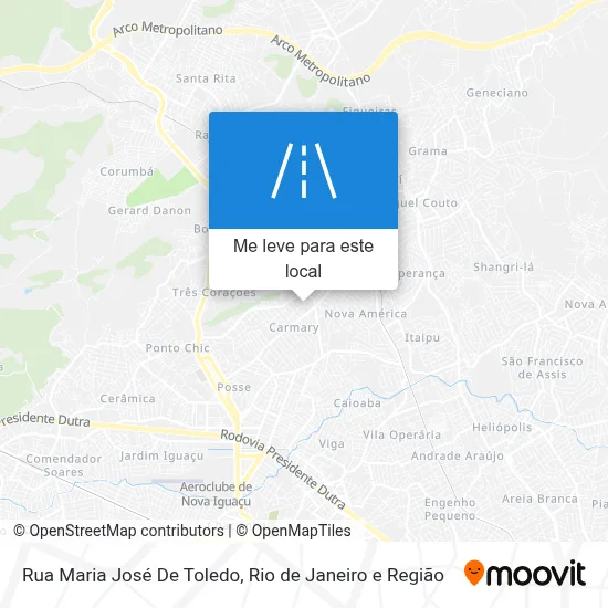 Rua Maria José De Toledo mapa