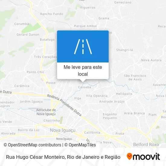 Rua Hugo César Monteiro mapa