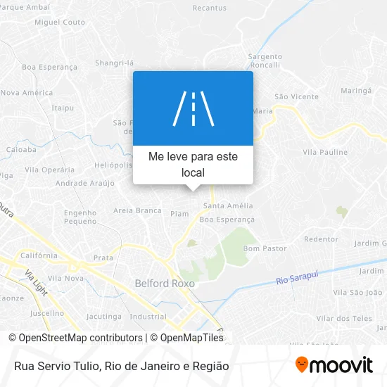 Rua Servio Tulio mapa