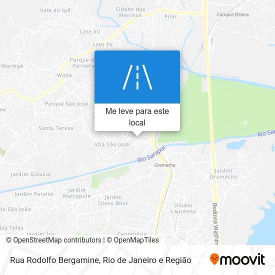 Rua Rodolfo Bergamine mapa