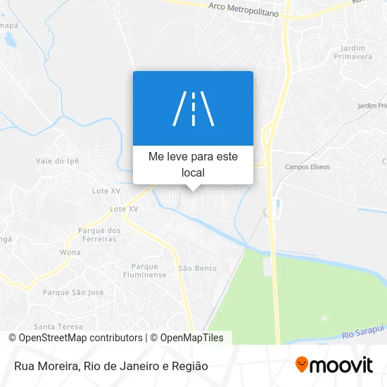 Rua Moreira mapa