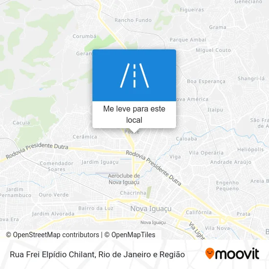Rua Frei Elpídio Chilant mapa