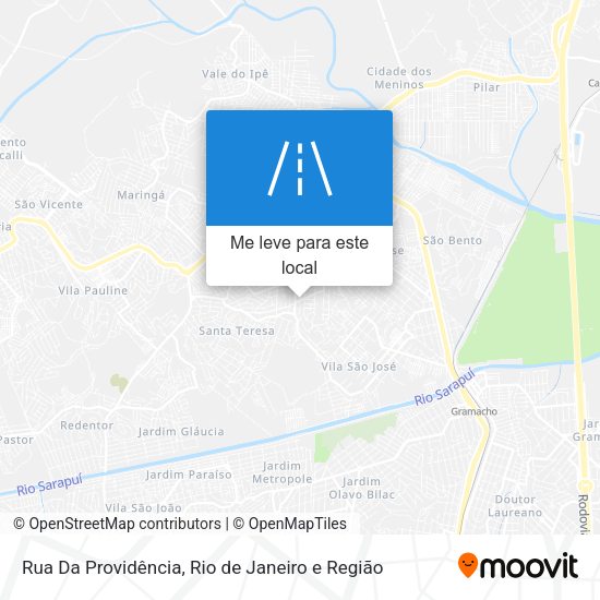 Rua Da Providência mapa