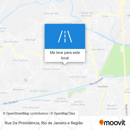 Rua Da Providência mapa