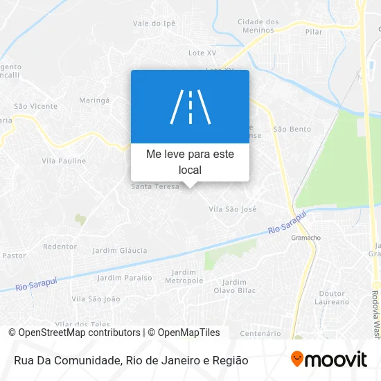 Rua Da Comunidade mapa