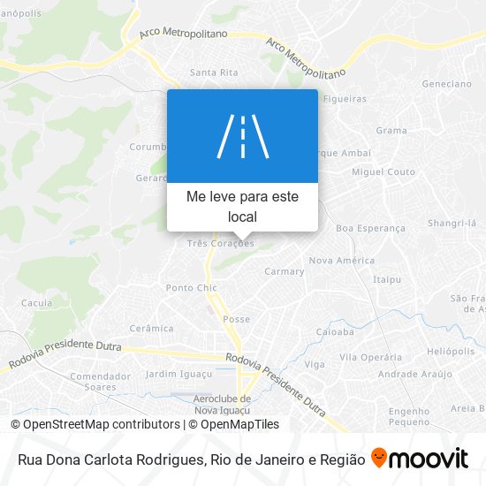 Rua Dona Carlota Rodrigues mapa