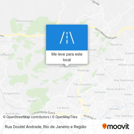 Rua Doutel Andrade mapa