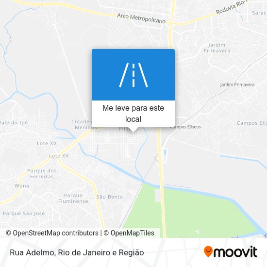Rua Adelmo mapa
