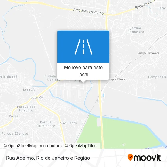 Rua Adelmo mapa