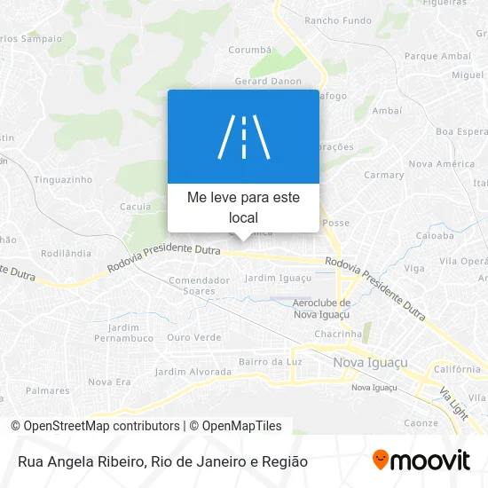 Rua Angela Ribeiro mapa
