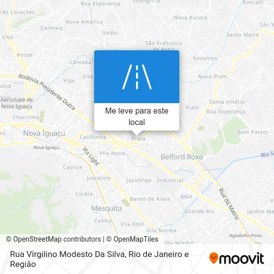 Rua Virgilino Modesto Da Silva mapa