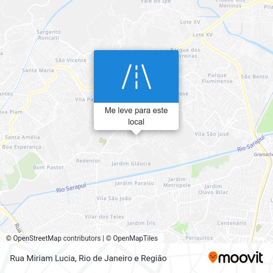 Rua Miriam Lucia mapa