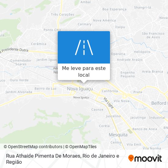 Rua Athaíde Pimenta De Moraes mapa