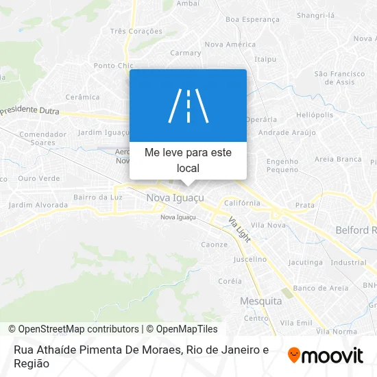 Rua Athaíde Pimenta De Moraes mapa