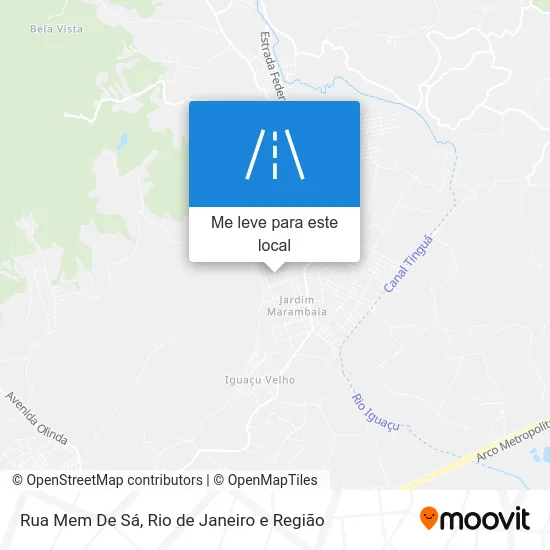 Rua Mem De Sá mapa