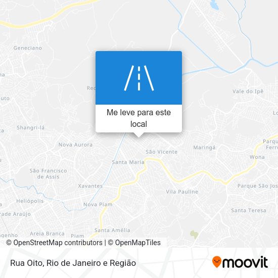 Rua Oito mapa