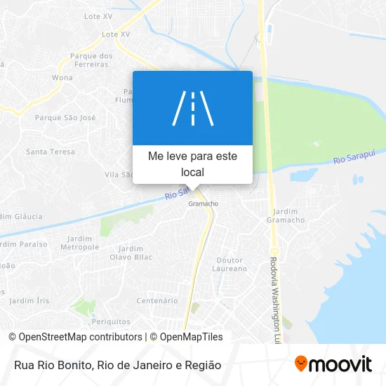 Rua Rio Bonito mapa