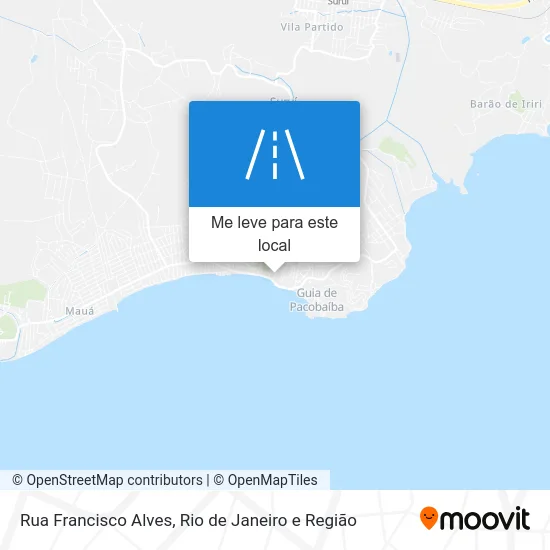 Rua Francisco Alves mapa