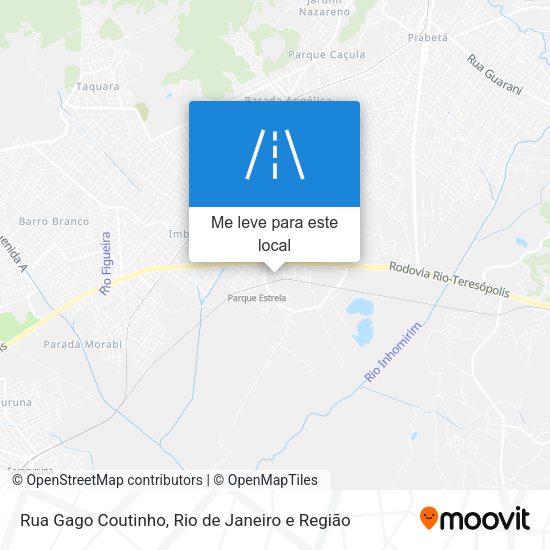 Rua Gago Coutinho mapa