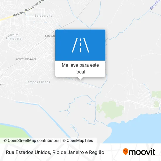 Rua Estados Unidos mapa
