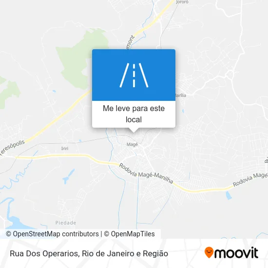 Rua Dos Operarios mapa