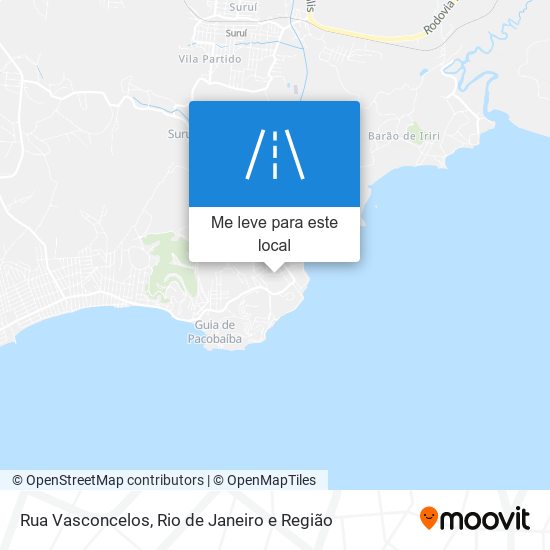 Rua Vasconcelos mapa