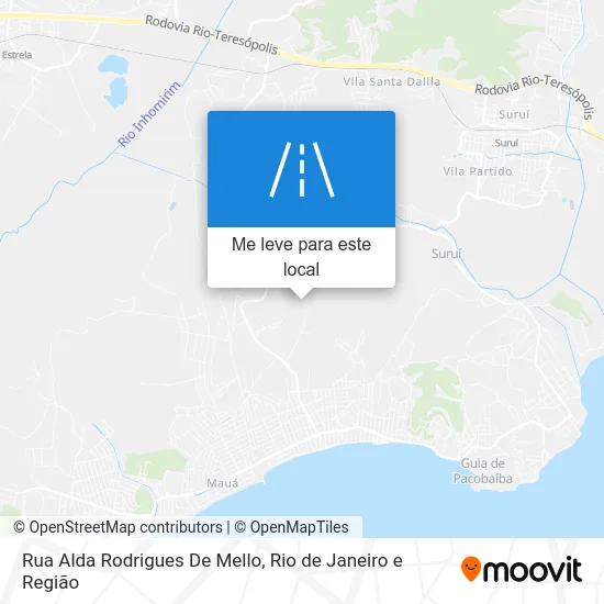 Rua Alda Rodrigues De Mello mapa