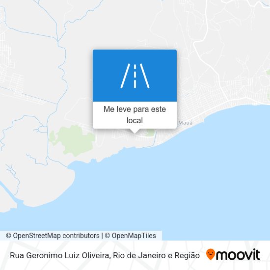 Rua Geronimo Luiz Oliveira mapa