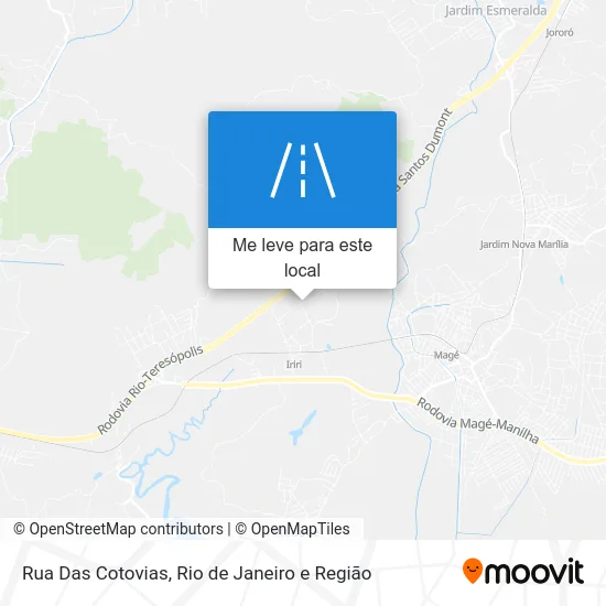 Rua Das Cotovias mapa