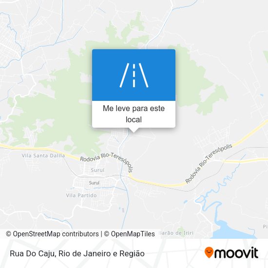 Rua Do Caju mapa