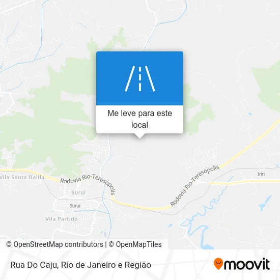 Rua Do Caju mapa
