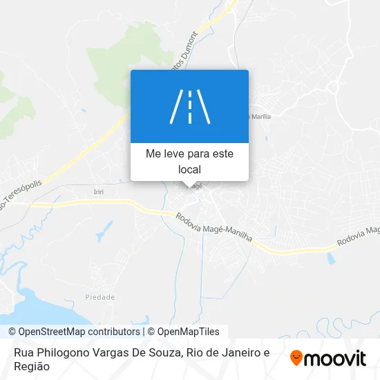 Rua Philogono Vargas De Souza mapa