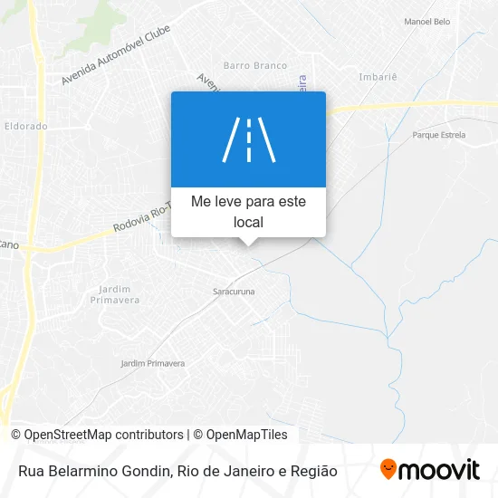 Rua Belarmino Gondin mapa