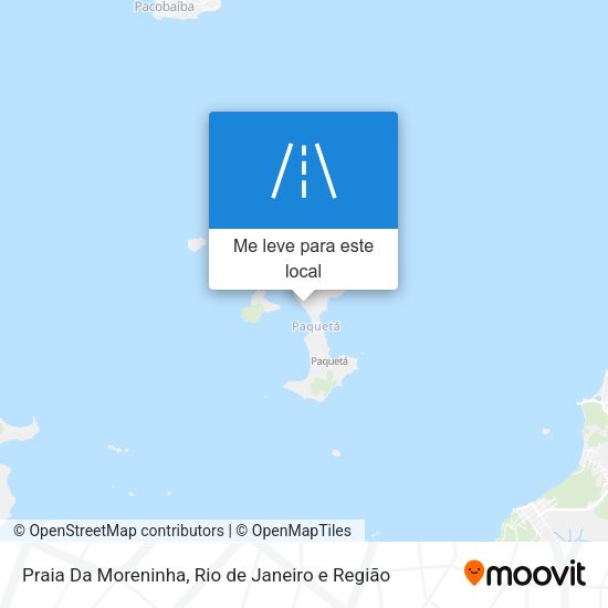 Praia Da Moreninha mapa
