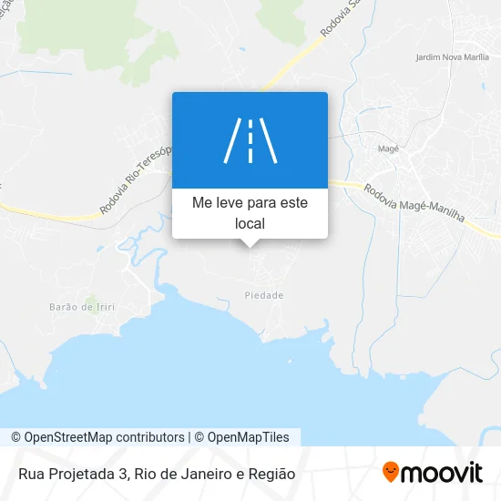 Rua Projetada 3 mapa