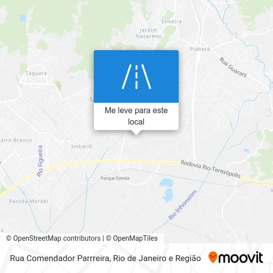 Rua Comendador Parrreira mapa