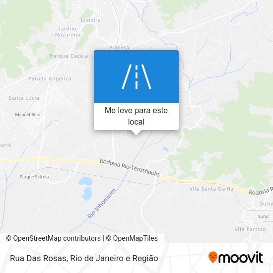 Rua Das Rosas mapa